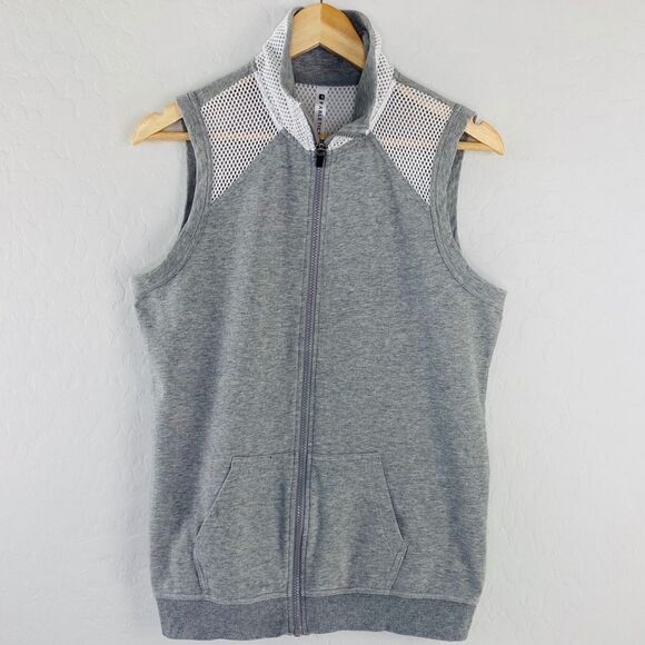Fabletics Temecula gray zipper vest size small - Picture 2 of 7